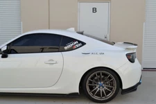 HIC USA 2013 to 2020 FRS BRZ GT86 rear roof window visor spoiler new (CF Black)