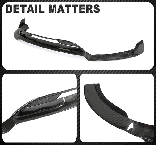 Labio delantero de carbono para Mercedes Benz V167 C167 GLE63 2021-23 alerón delantero labio - Imagen 12 de 12