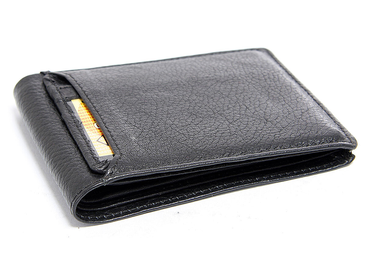Leatherboss Genuine Leather RFID Blocking Bifold Wallet For Men - Credit Card Holder