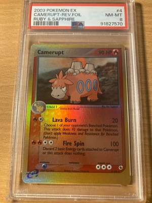 PSA Camerupt Reverse Rubin Saphir 2003 Pokemon