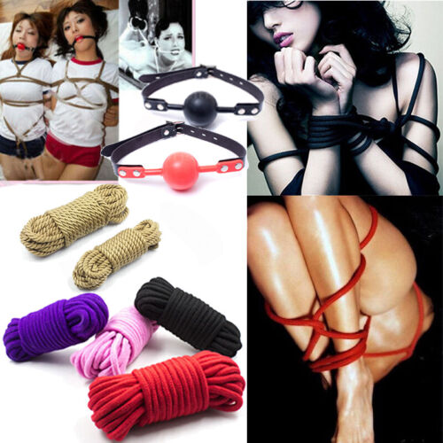 BDSM Japanese Shibari Rope Bondage Harness Tie-up Open Mouth Gag Couples Cosplay eBay