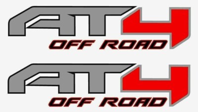 Pair Set AT4 Off Road Bed Fender Decals Sticker For (2019-2021) Sierra ...