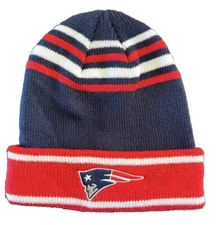 New England Patriots NFL Beanie Red White Blue One Size Fits Most *FREE SHIPPING