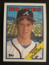 1988 Topps Tom Glavine Baseball Rookie Card (RC) #779 Braves HOF Pitcher VG O/C. rookie card picture
