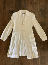 Vintage JIL SANDER Long Rayon Jacket/Blazer, Germany, Size 38