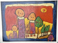 Giovanni Vetere Family Portrait Large!Lithograph-Print