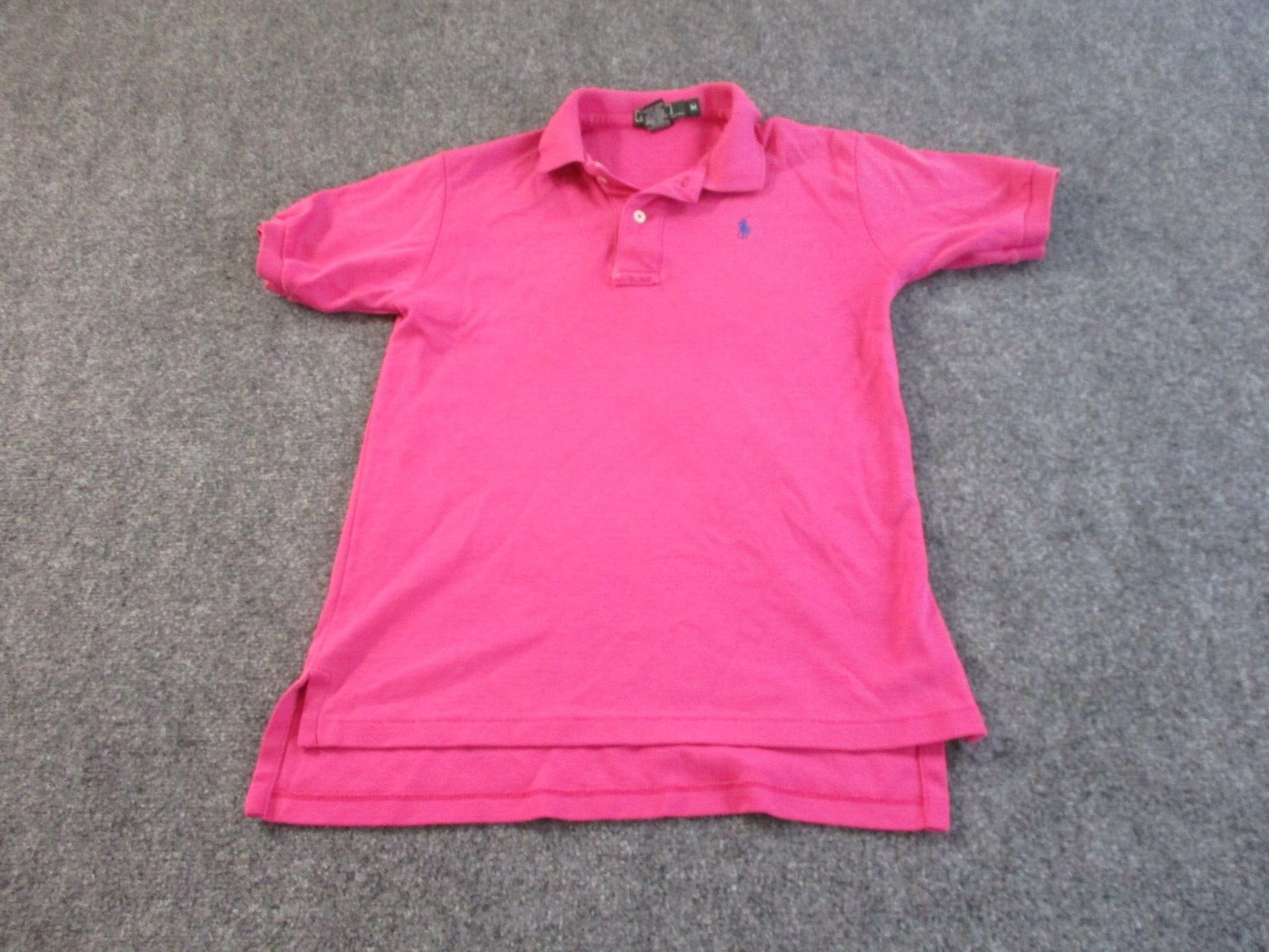 Polo Ralph Lauren vintage camicia ragazzo rosa media manica corta pony made in USA*