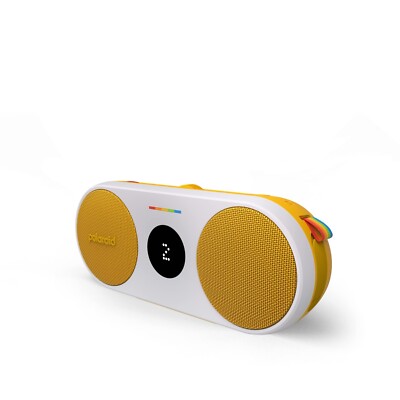 Polaroid P2 Musik Player (gelb) - Leistungsstarker tragbarer kabelloser Bluetooth Lautsprecher