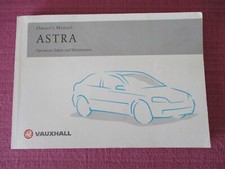 VAUXHALL ASTRA (2001 - 2005) OWNERS MANUAL - HANDBOOK INC CONVERTIBLE & COUPE