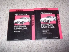 1995 Toyota Supra Turbo Coupe Factory Original Shop Service Repair Manual Set