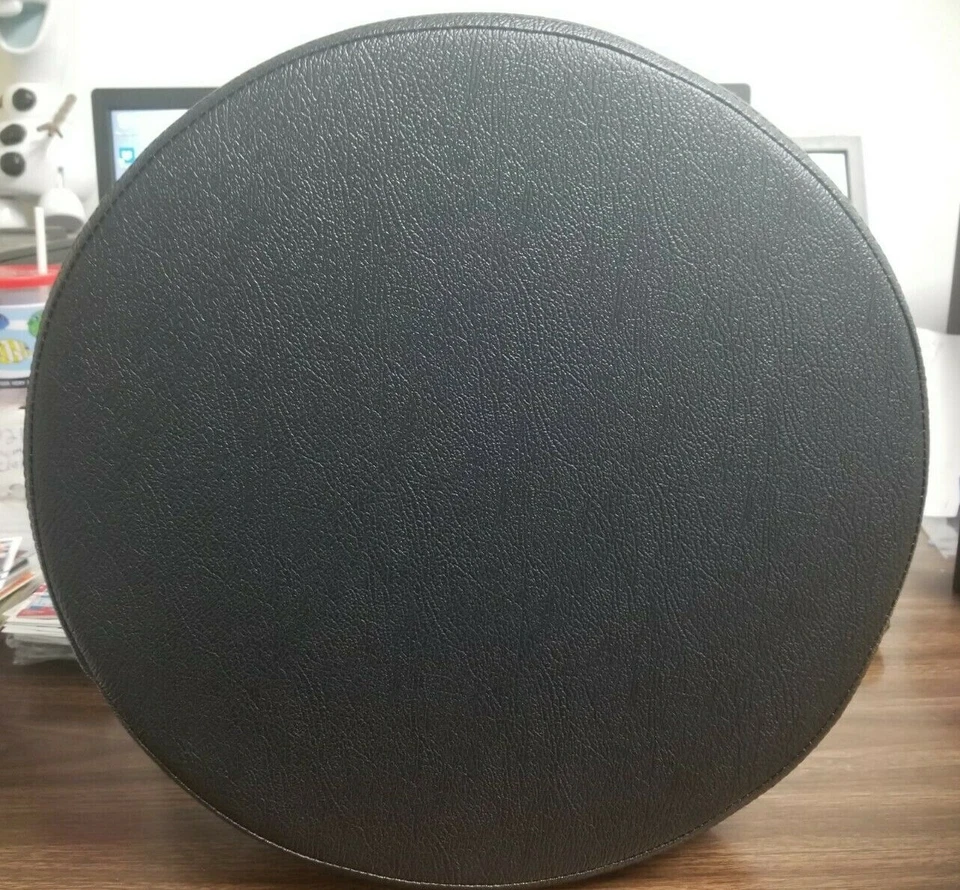 BAR STOOL REPLACEMENT, FIRM HEAVY SEAT TOP 14" DIA, 4" BLK, RED, CRIMSON - Image 2 of 4