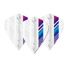 5 New Sets Winmau Prism Delta Kite Dart Flights - White Blue Purple