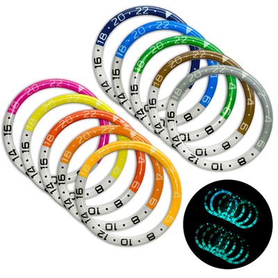 38MM Uhr Lünette Leuchtende Harz Bezel Insert Lünette Ring für SKX007 SKX011