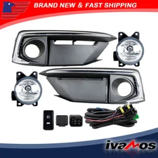 Driver+Passenger Side Fog Light Lamp Cover For 2019 2020 Honda Civic 33950T5RA01