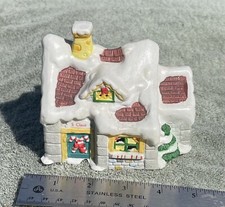 1996 Noma Christmas Village Santa Claus Workshop holiday decor ceramic house