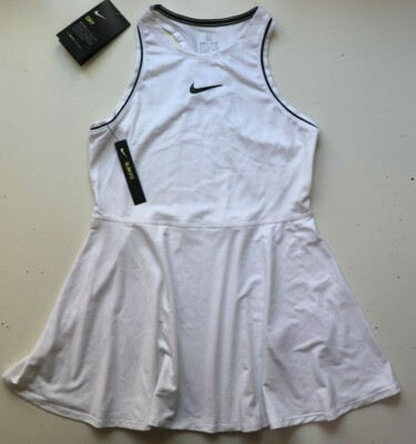 NIKE COURT DRI FIT RACERBACK TENNISKLEID - WEISS AR2502-100 - KINDER MÄDCHEN L