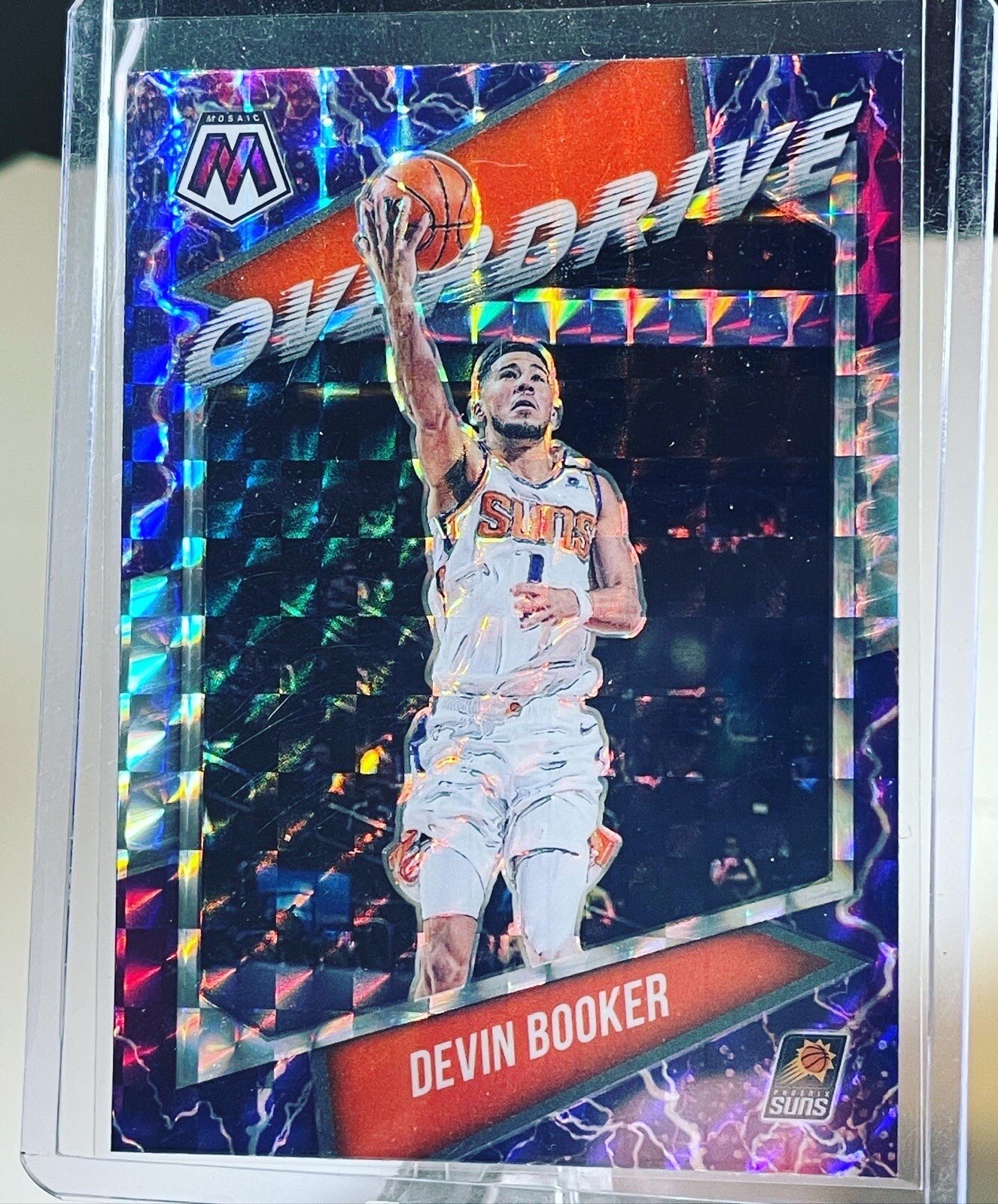 2020-21 Mosaic Devin Booker #20 OVERDRIVE Prizm Phoenix Suns.