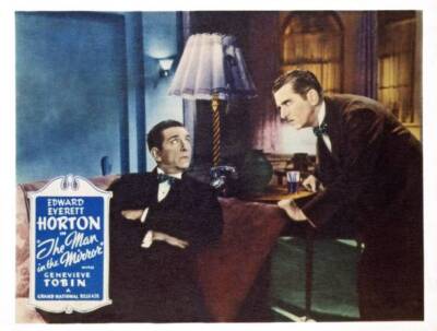 The Man In The Mirror lobby card Edward Edward Horton 1936 OLD MOVIE FILM PHOTO