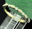 0.17 ct 14k Solid Yellow Gold Ladies Natural  Diamond Ring sexy stylish band  — photo 5