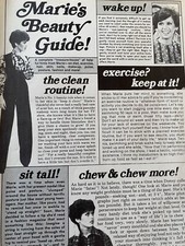 Marie Osmond, Osmonds Brothers, Full Page Vintage Clipping