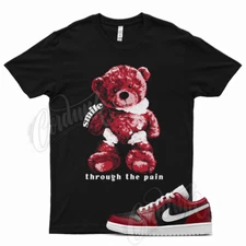 Black SMILE T Shirt for J1 1 Low Gym Red White Varsity Air Max Vapormax