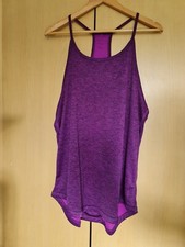 Size 20 purple workout exercise top cami tank racerback halterneck strappy gym