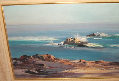 JAMES STEVENSON ORIGINAL OIL ON CANVAS SEASCAPE PAINTING