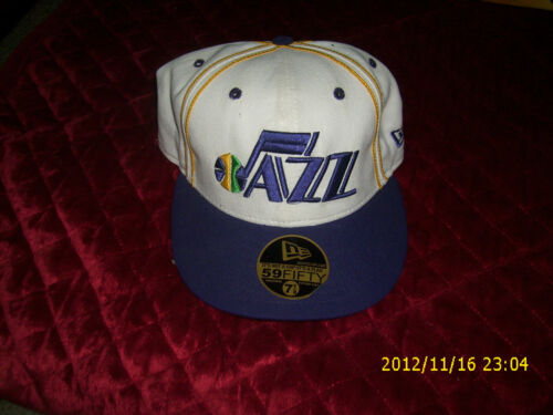 NBA HARDWOOD CLASSICS FITTED JAZZ HAT CAP  59FIFTY  SIZE 7-1/8  - Picture 1 of 2