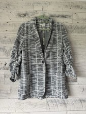 Max Studio Women s Blazer Jacket sz L Textured G29