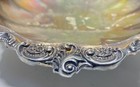 Wallace Silver Plate Footed Bowl Ornate Scalloped Rim Vintage 9 Inch — photo 8