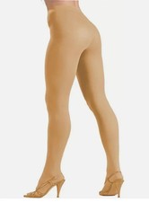 ADULT PLUS QUEEN SIZE SOLID COLOR OPAQUE TIGHTS FITS 150-220 LBS BEIGE