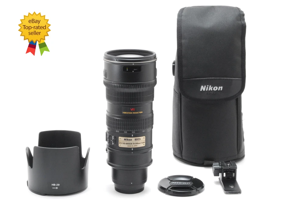 Nikon AF-S VR NIKKOR 70-200mm f/2.8 G ED Lens JAPAN [N MINT w/Hood,Case] TESTED - Image 2 of 4