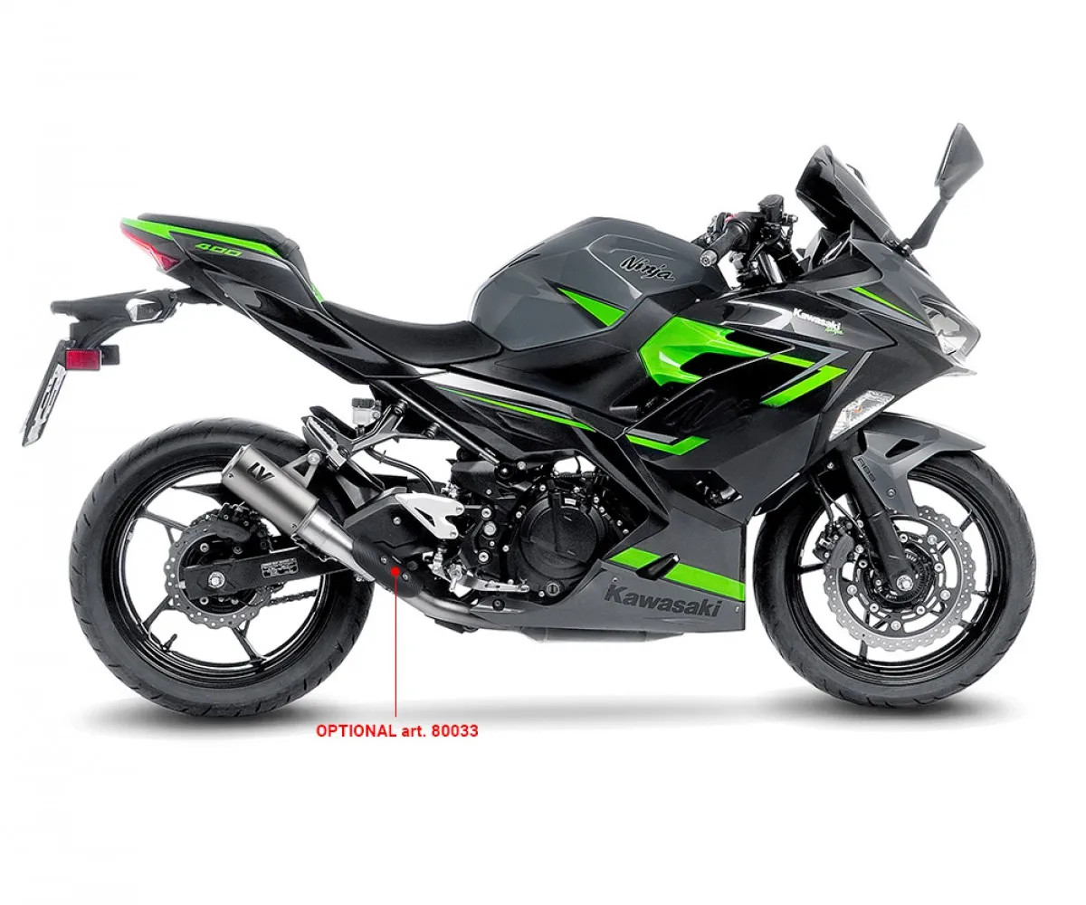 LeoVince Muffler exhaust LV CORSA TITANIUM EURO 4 KAWASAKI NINJA 400 2018 2021