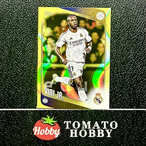 VINICIUS VINI JR. Neon Yellow FlowFractor TOPPS UEFA CLUB COMPETITIONS 2025-26