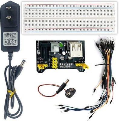 Arduino Raspberry Pi UNO Power Supply Module Kit 830Pack Breadboard Jumper