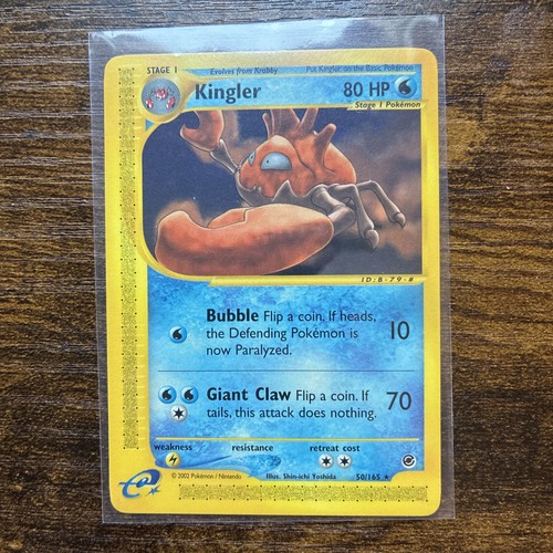 Kingler - 50/165 Expedition Base Set - Pokémon TCG - 2002 LP