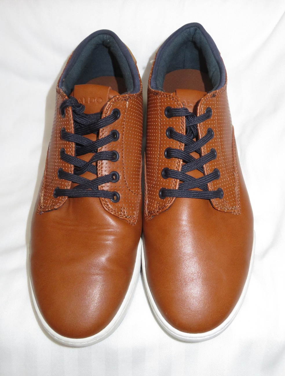 SAOLA Scarpe eleganti uomo Aldo taglia 7 pelle marrone chiaro delicatamente indossate