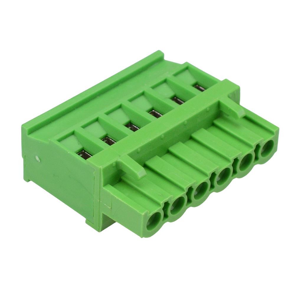 10 x 6-Way 5.08mm Vertical Pluggable Terminal Block Green 15A 300V
