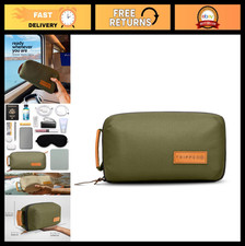 Compact Tech Bag Organizer - Travel Electronics Pouch with Mesh Pocket for Cable