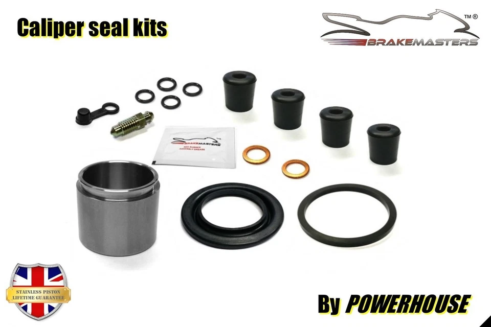 Suzuki GT550 K 1973 front brake caliper piston seal rebuild repair kit set - Image 2 of 4