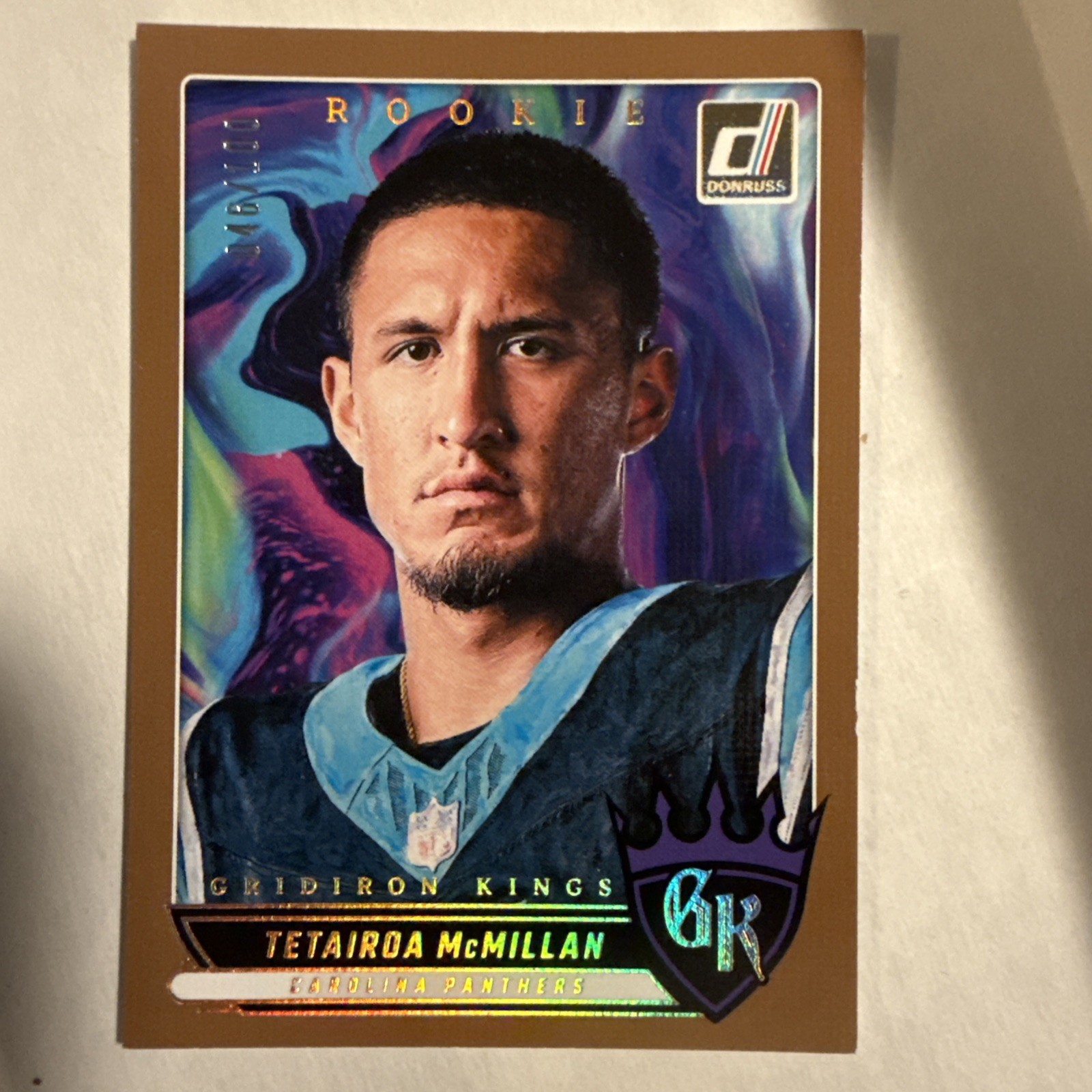 2025 Panini Donruss Tetairoa McMillan Rookie Gridiron Kings /100