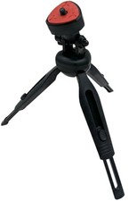 Mini Tripod Lightweight Adjustable Telescoping Photography Tabletop Black/Red