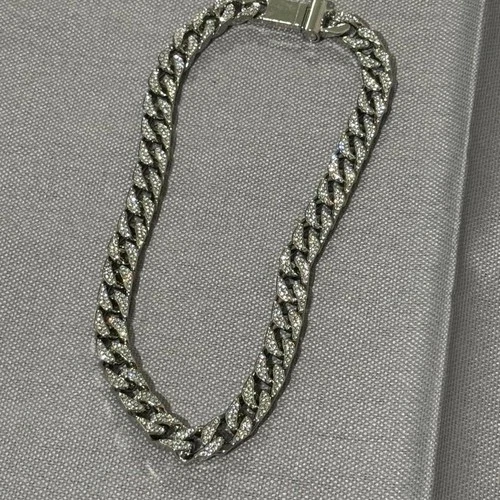 Silver tone 18” chain necklace with rhinestones #rhinestone #jewelry video thumbnail
