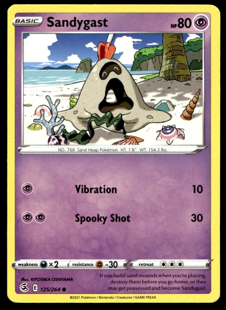 SANDYGAST 125/264 COMMON FUSION STRIKE POKEMON NM/M
