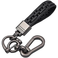 Stilvoller brauner  Schlüsselanhänger mit Hufeisen-Design - Glücksbringer