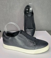Vince Women s Cantara Slip On Black SOFT Leather Sneakers US 9 M EU 39, EUC