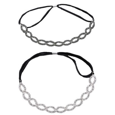 Crystal Headband Queen Hair Hoop Crown Pageant Prom for Livehouse Nightclub