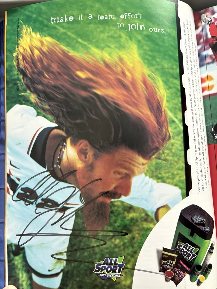 1998 MLS ALL-STARS USA V WORLD Autographed Program Official Weekend Guide Soccer - Image 2 of 4