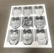 Valerie De Los Santos Autographed  8.5x11 Paper Florida Marlins Photo MLB BB9 