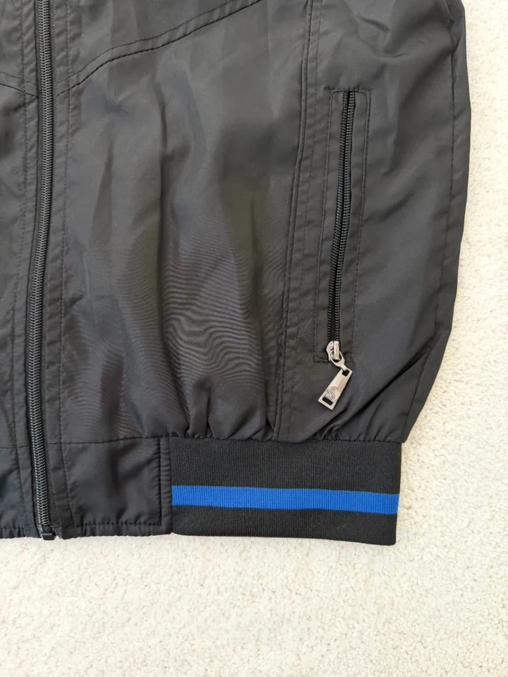 Chaqueta negra reversible BMW detalles azules ropa deportiva ligera XL LEER Foto 3 de 4